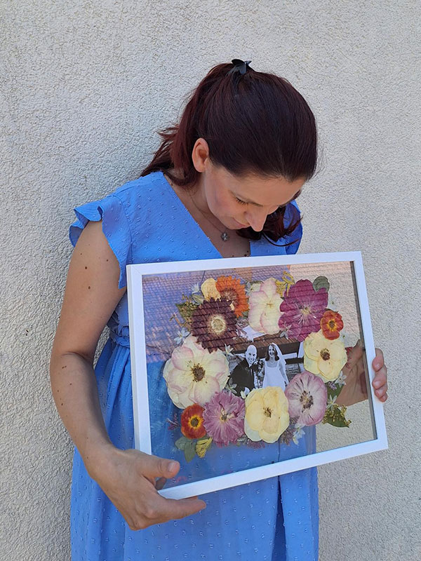 uramljeni presovani bidermajer